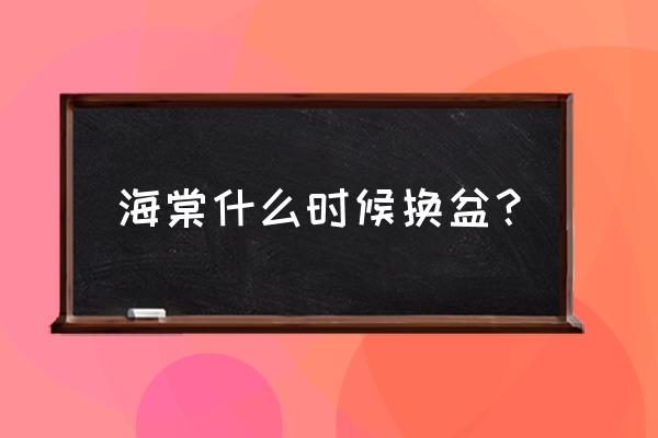 木瓜海棠几月翻盆最好 海棠什么时候换盆？