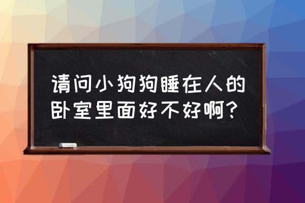 狗为什么喜欢进主人的卧室睡觉 请问小狗狗睡在人的卧室里面好不好啊？