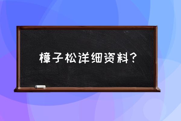 樟子松英语怎么说 樟子松详细资料？