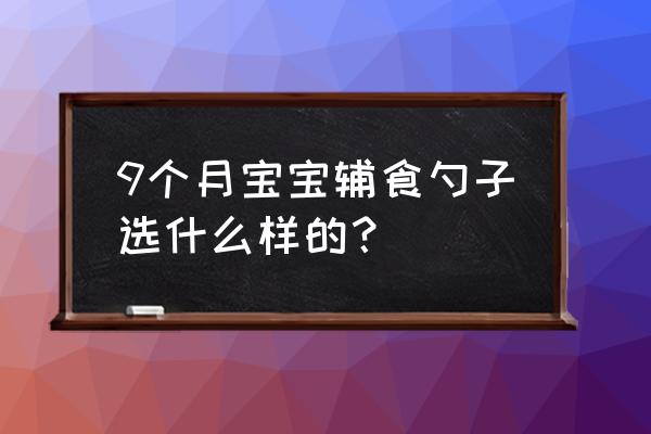 孩子用叉子安全吗 9个月宝宝辅食勺子选什么样的？