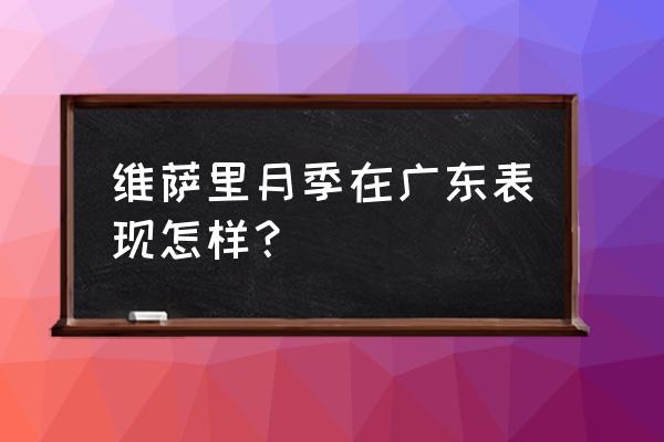 维萨里月季是灌木吗 维萨里月季在广东表现怎样？