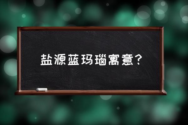 蓝玉髓哪个颜色最好 盐源蓝玛瑙寓意？