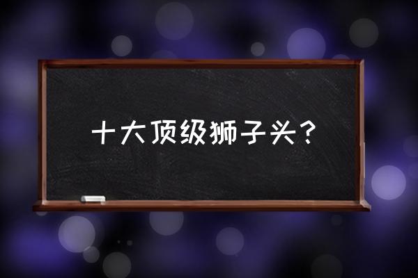 疙瘩纹官帽值得盘玩吗 十大顶级狮子头？