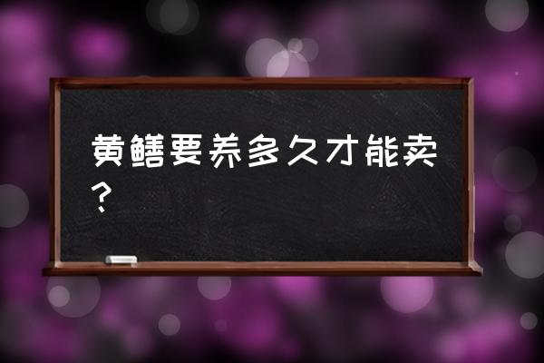 黄鳝放在家里能养几天 黄鳝要养多久才能卖？