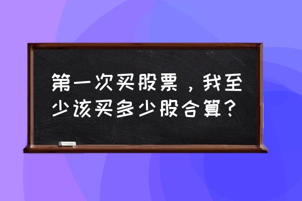 普通散户可以买300开头的股票吗 第一次买股票，我至少该买多少股合算？