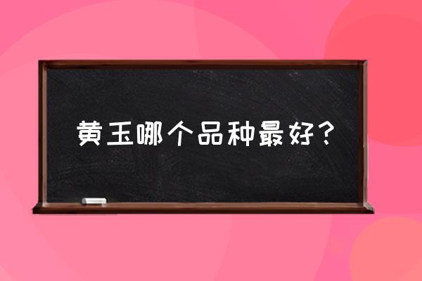 和田黄玉哪种颜色最好 黄玉哪个品种最好？