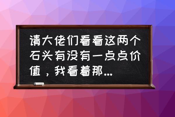 如何鉴别奇石的收藏价值 请大佬们看看这两个石头有没有一点点价值，我看着那个像老虎？