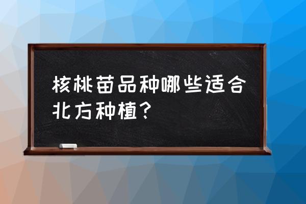 麻核桃果树几月份种比较好 核桃苗品种哪些适合北方种植？