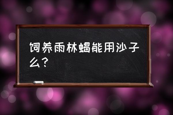 怎么用瓶子沙子水做可以飞的东西 饲养雨林蝎能用沙子么？