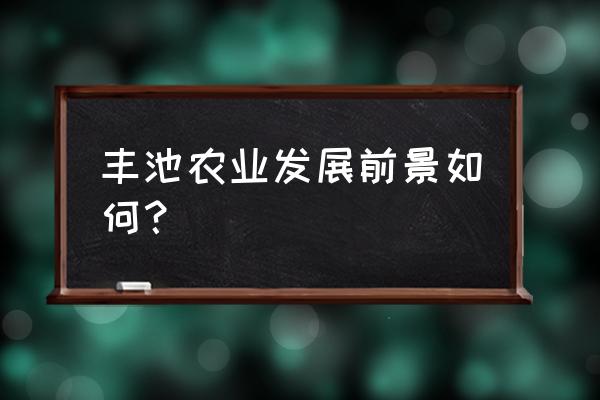 经销商平台未来展望 丰池农业发展前景如何？