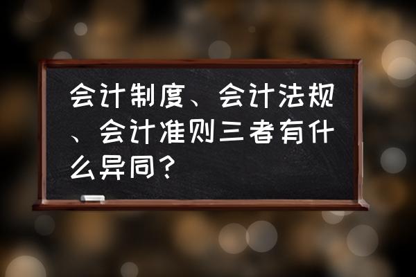 国际会计准则与中国会计准则关系 会计制度、会计法规、会计准则三者有什么异同？