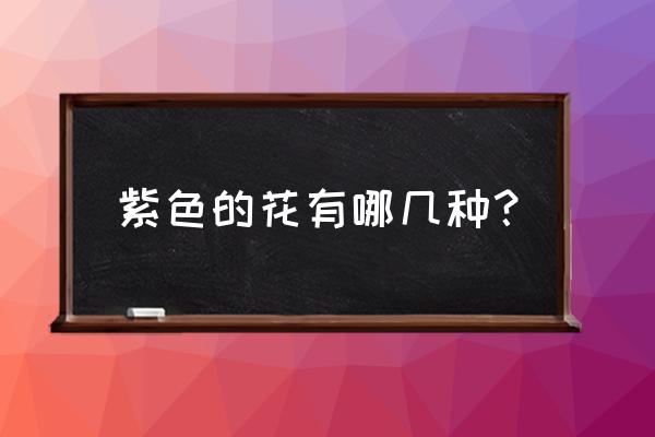 南庭芥怎么养成瀑布型 紫色的花有哪几种？