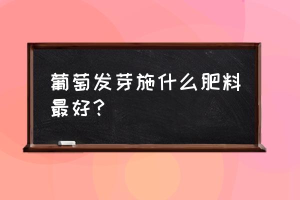 葡萄萌芽前用施肥吗 葡萄发芽施什么肥料最好？